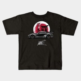 nissan gtr r35 lbwk matte black Kids T-Shirt